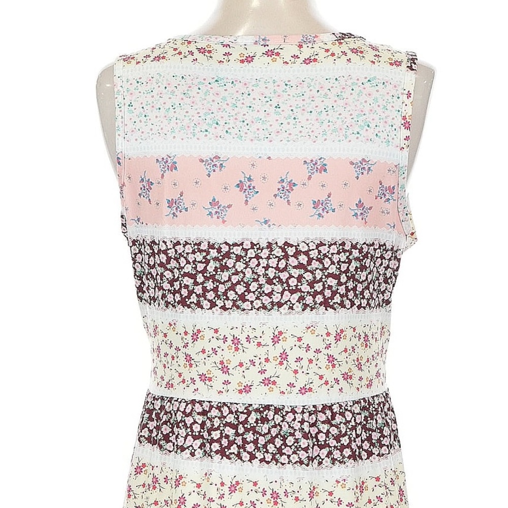 Love U Dear Boho Patchwork Print Button Down Flow… - image 4